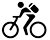 Icona: una persona in bicicletta